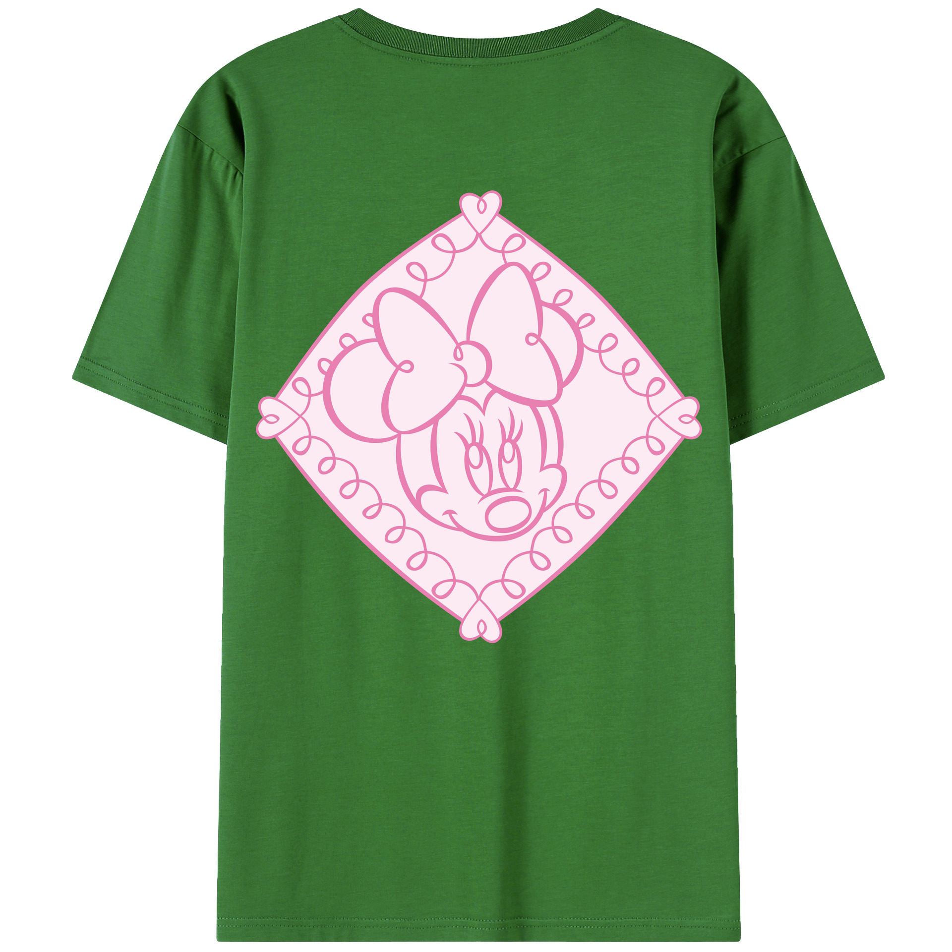 （画像用） ミッキーマウス Mickey Mouse レディース半袖Tシャツ(バックプリント)